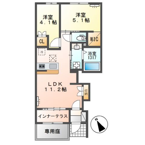 アンブレラの間取り