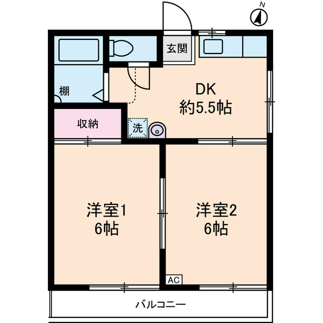 友ハイムの間取り