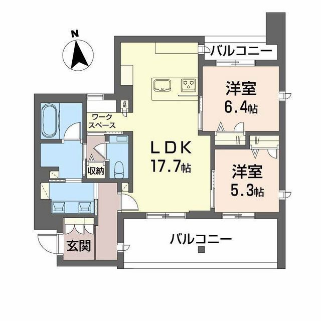 ウノディローロの間取り