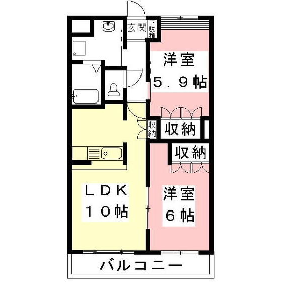 ラビエールⅡの間取り