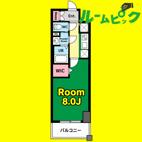 エスリード車道 桜通　名古屋市賃貸　仲介手数料無料の間取り