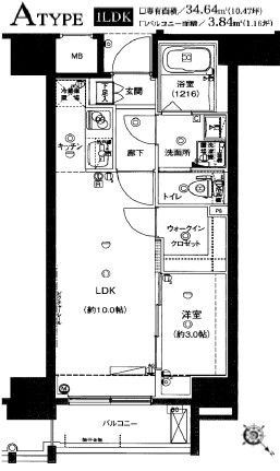 【間取り】 | エンクレスト博多ハーモニー