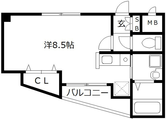 【間取り】 | コロニーコアマンション野間