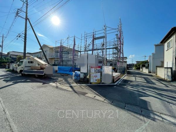 前橋市駒形町1期の前面道路含む現地写真