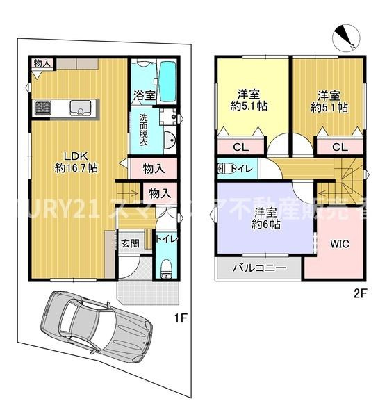 枚方市津田東町２丁目の新築一戸建の画像