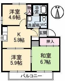 【間取り】 | ベルエアF棟