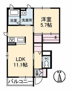 【間取り】 | セントアイランドD棟