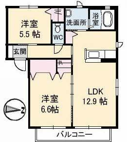 【間取り】 | メゾン・ド・ロズ２