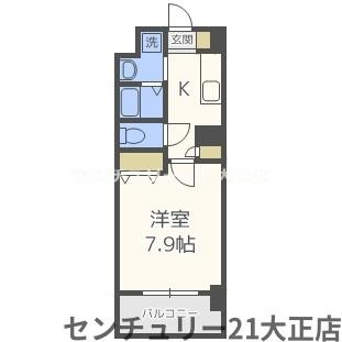 ふぁみ～ゆ弁天町の間取り