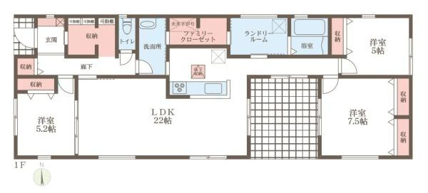リーブルガーデン観音寺町 ／新築一戸建の間取り
