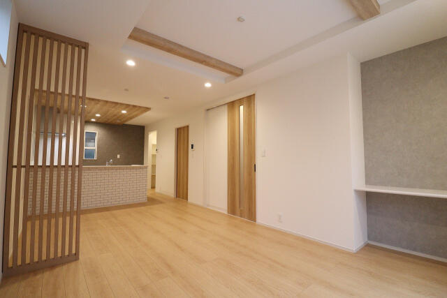 新築戸建て・仲介手数料無料）愛西市北一色町北田面２期１棟／２期１号棟の居間・リビング