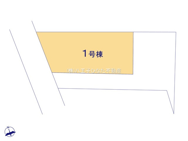 『八王子市新築戸建て』八王子市中野町2487【仲介手数料無料】　２期の区画図|～仲介手数料無料☆八王子ひなた不動産～八王子市中野町　新築戸建て