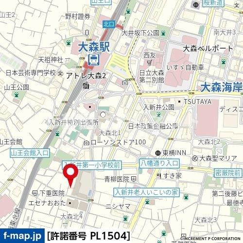 グレージュ大森【おとり物件なし】の地図