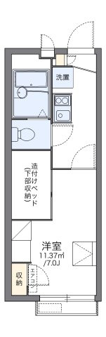 レオパレス森小路の間取り