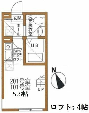 ハーミットクラブハウスマットーネＢの間取り