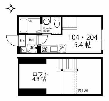 ハーミットクラブハウス東急菊名の間取り
