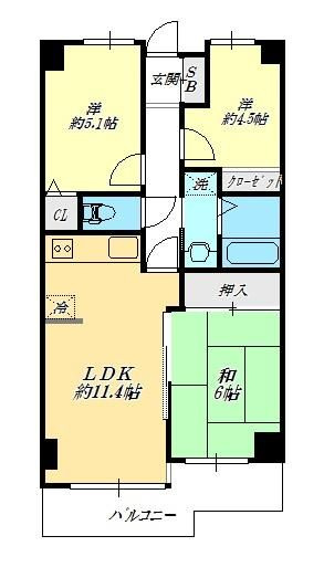 【間取り】 | コスモ鶴瀬ステーションスクエア