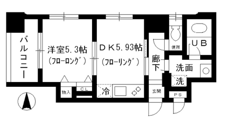 エルラッソ入谷の間取り