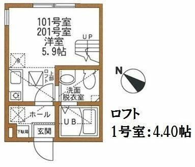 Ｌａ　Ｋｒｅａ菊名横浜の間取り