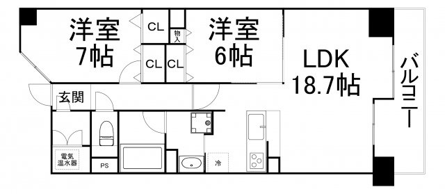 【間取り】 | グレンパーク梅田北