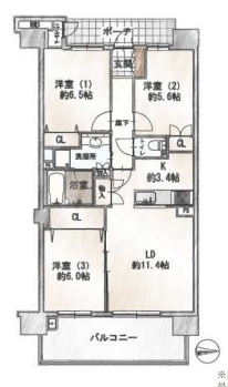 【間取り】 | エクスアン一橋学園
