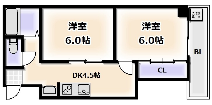 パラッツオFの間取り