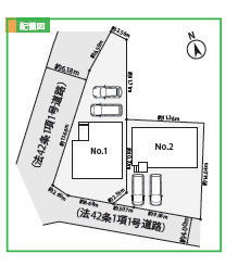 藤沢市白旗４丁目３期　新築戸建　全２棟１号棟の区画図
