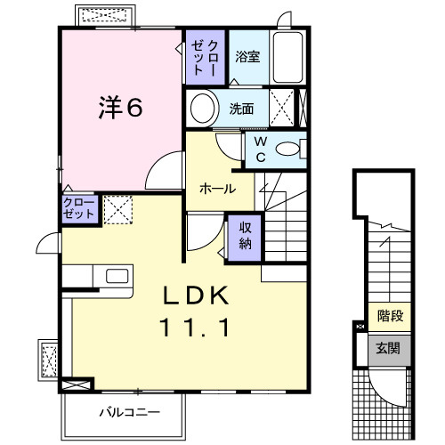 プロムナードの間取り|間取図