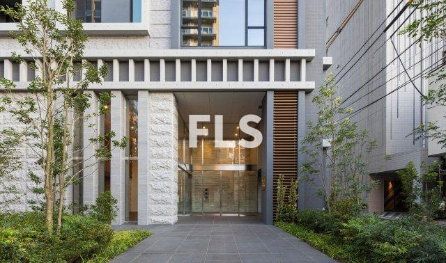 新宿区南山伏町の賃貸マンションのエントランス
