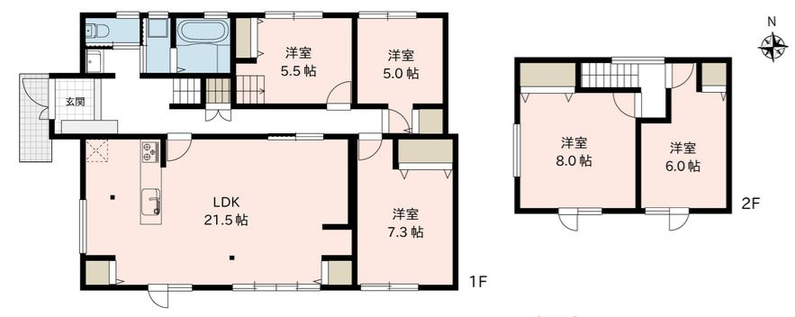 若槻団地の間取り|部屋数が多く人数の多いご家族も◎