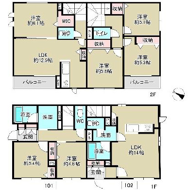 さいたま市南区　アライヴ辻の間取り