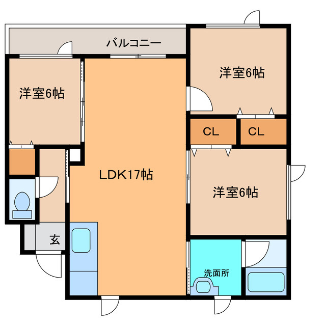 白銀マンションの間取り