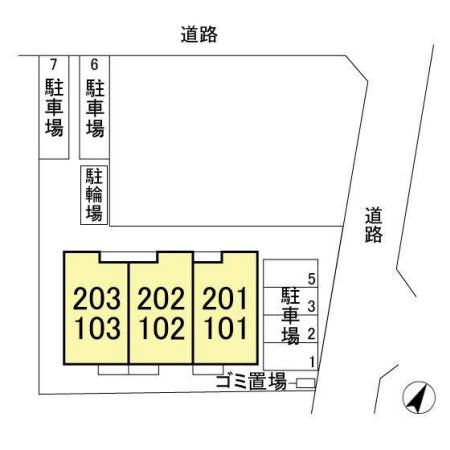 リアンレーヴの区画図