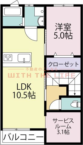 エスカレント広川【キャッシュバック対象物件】の間取り