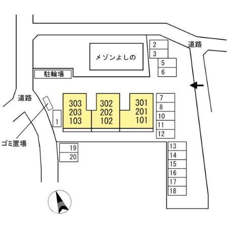 ラフィーナの駐車場