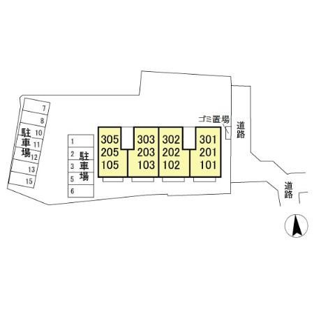 ルシェリアの区画図