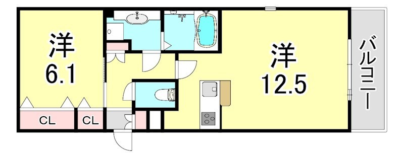 神戸6番館の間取り