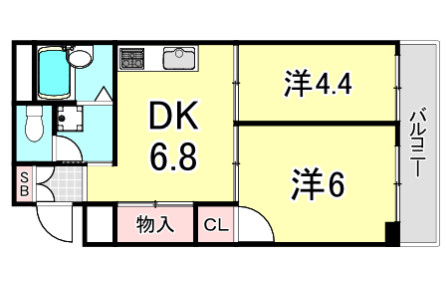 ハイコート甲子園の間取り