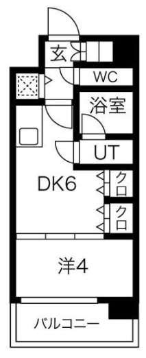 S-RESIDENCE淀屋橋の間取り