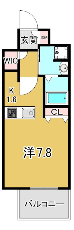 プレミアムコート神戸三宮の間取り