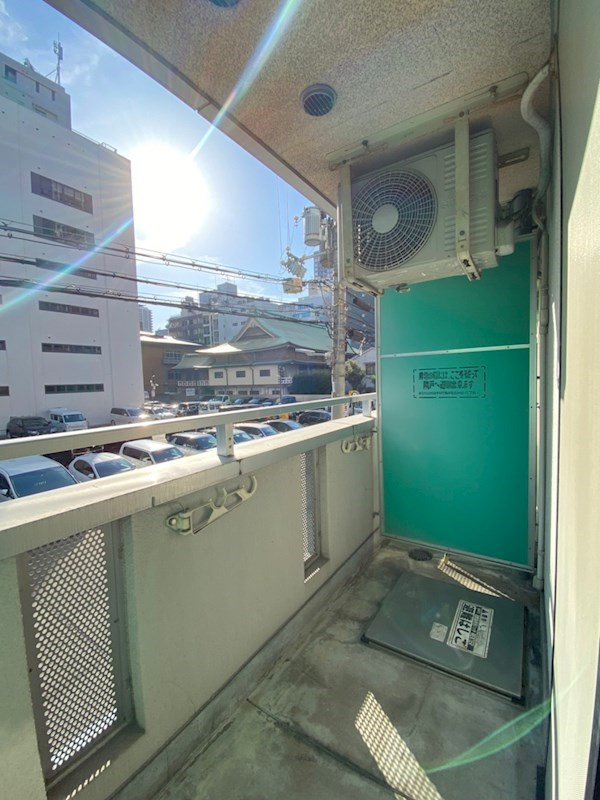 南船場マンションのバルコニー