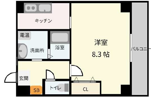 SR島之内の間取り