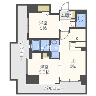 エステムプラザ難波WESTリバークロスの間取り