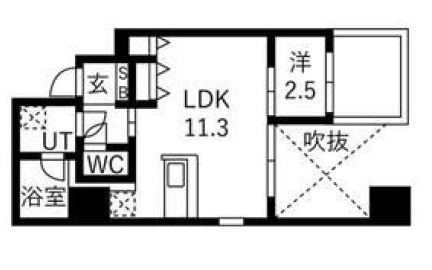 エスリードレジデンス大阪谷町ザ・マークス の間取り