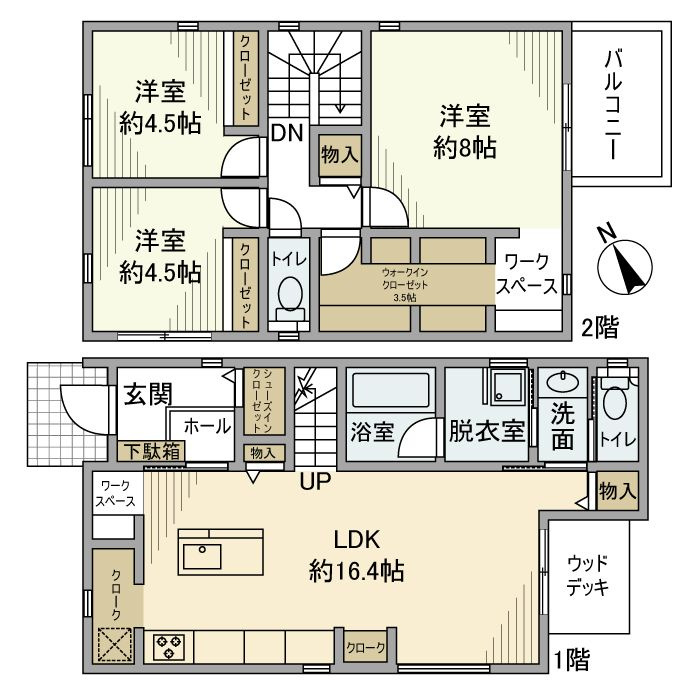 上大市４丁目戸建の間取り