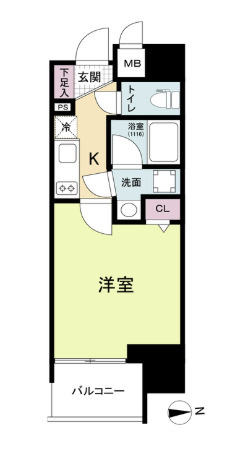 Metrosa南森町の間取り