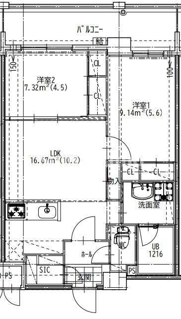 Quintet Minami Fukuokaの間取り