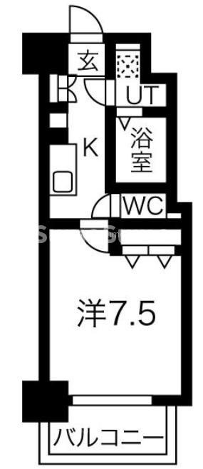 ワールドアイ難波南ミラージュの間取り