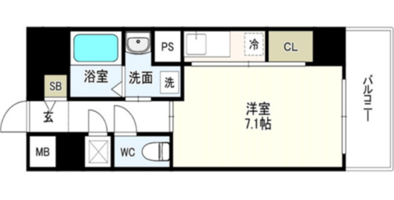 ジュネーゼグラン上本町の間取り
