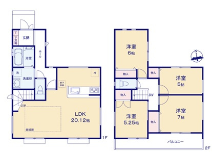 千葉市稲毛区小仲台八丁目　新築分譲住宅１号棟